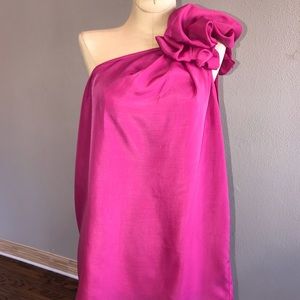 Gorgeous The Limited hot pink ruffle blouse